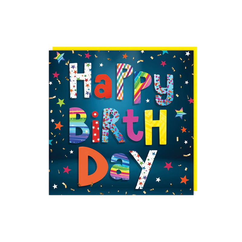 Happy Birthday 3D Grußkarte