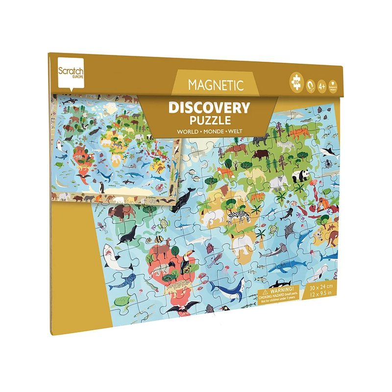 Magnetpuzzle Welt gross