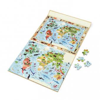 Magnetpuzzle Welt gross