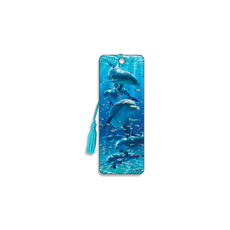 3D Lesezeichen Delphine
