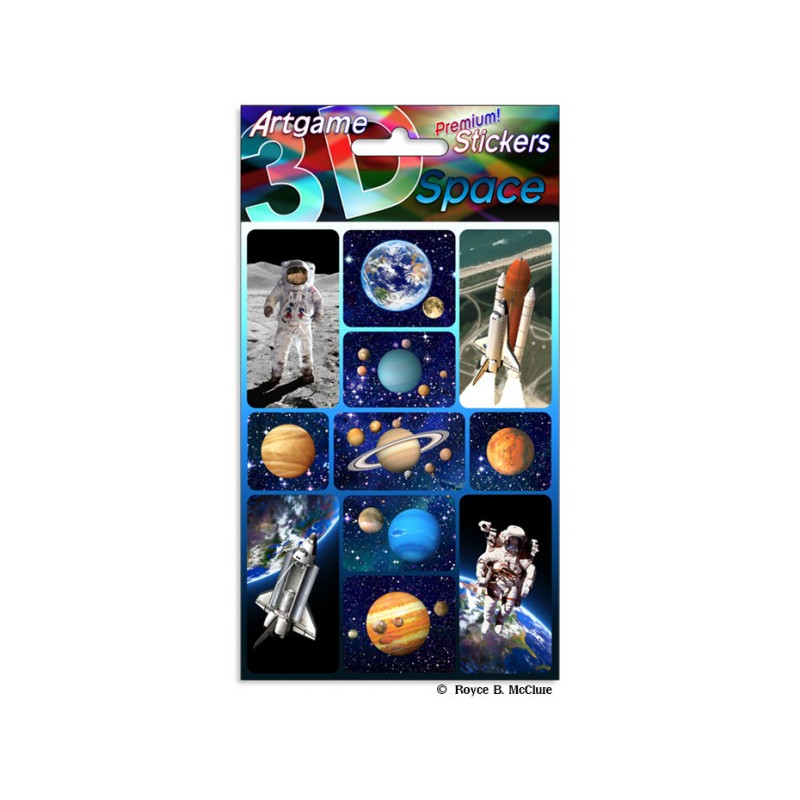 3D Sticker Premium Space