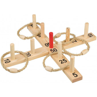 Ringwurf-Spiel aus Holz