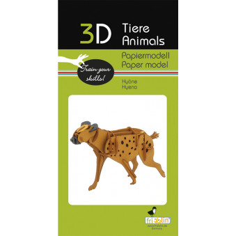 3D Papiermodell - Hyäne