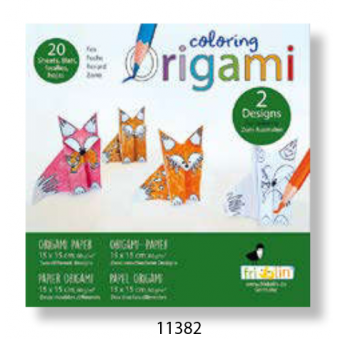 Coloring-Origami Füchse