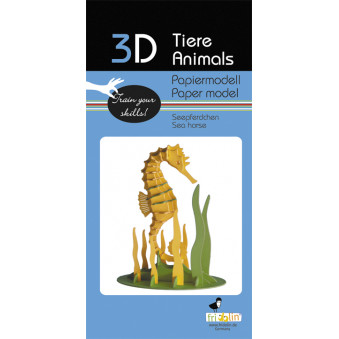 3D Papiermodell - Seepferdchen