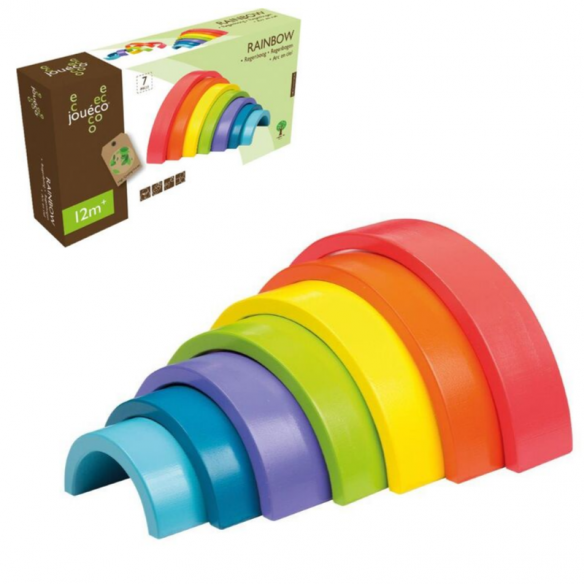 Jouéco Regenbogen Holz 7tlg.
