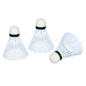 Federbälle, 3er-Set, weiß