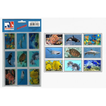 3D Sticker Seaworld 9er Set