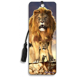 3D Lesezeichen Lion - Löwen